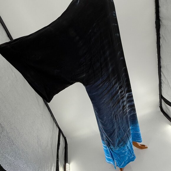 River + Sky Sayulita Duster Blue Orchid Tie-Dye Open Front Lightweight Kimono Ca - Picture 5 of 8